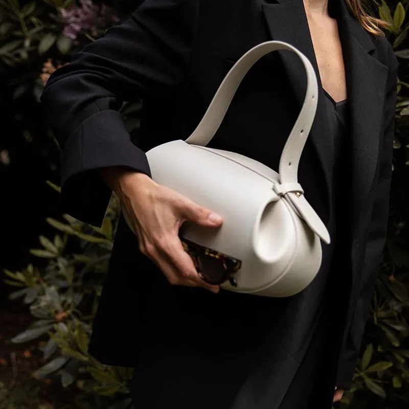 sac populaire de niche, sac à bandoulière, petit sac rond décontracté et polyvalent pour femmes, sac baguette, sac à main