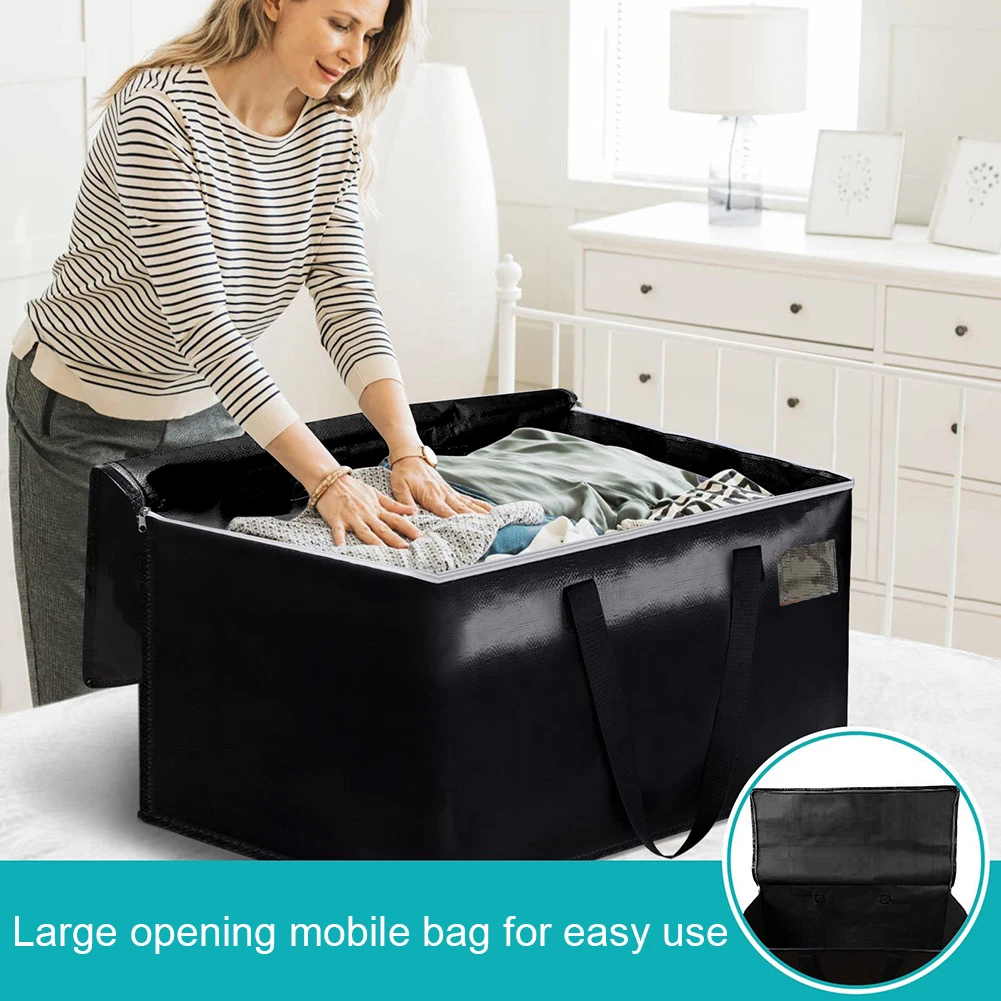 sacs de rangement portables pour vêtements matelassés, sac polochon, sac à bagages pliable, grande capacité, rangement d'emballage et de déménagement, 90l