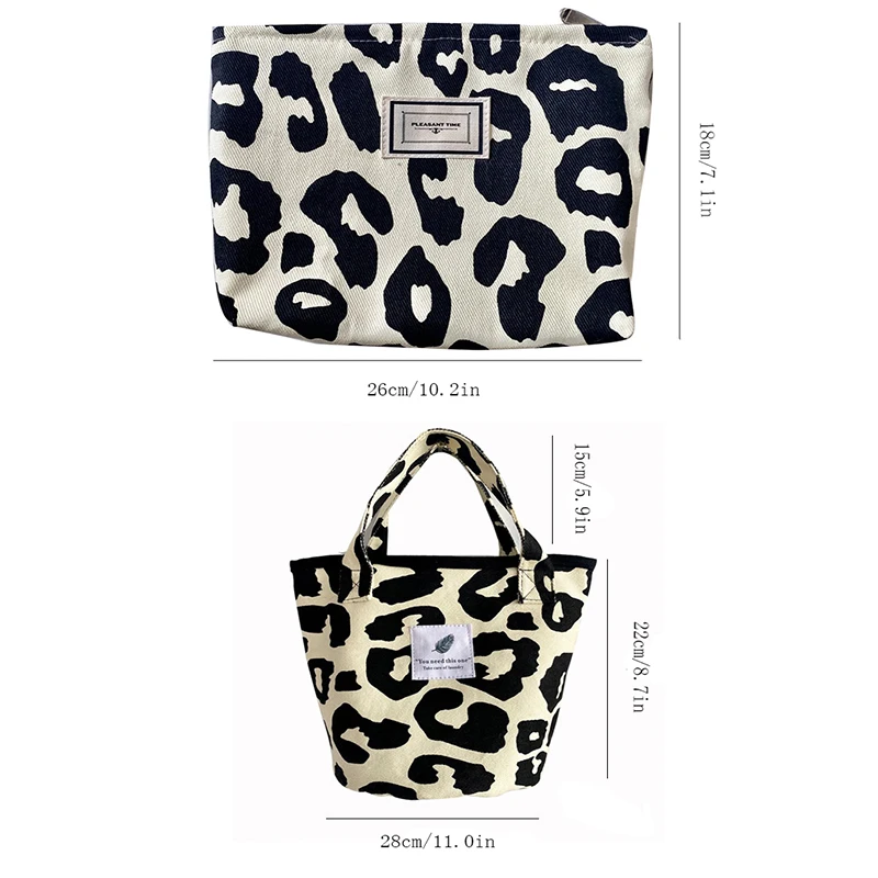 sac de rangement imprimé léopard, joli mini sac e27, sac de shopping, à la mode, polyvalent