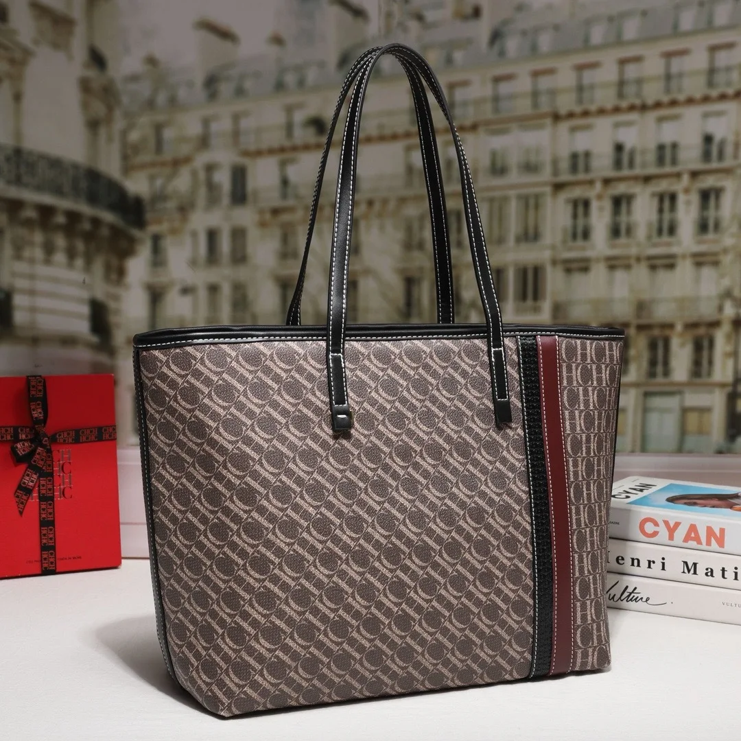 ch ​ sac fourre tout pour femmes, sac à main à bandoulière de grande capacité, bandoulière chic pour le quotidien, élégant et spacieux, nouvelle collection 2025 ​