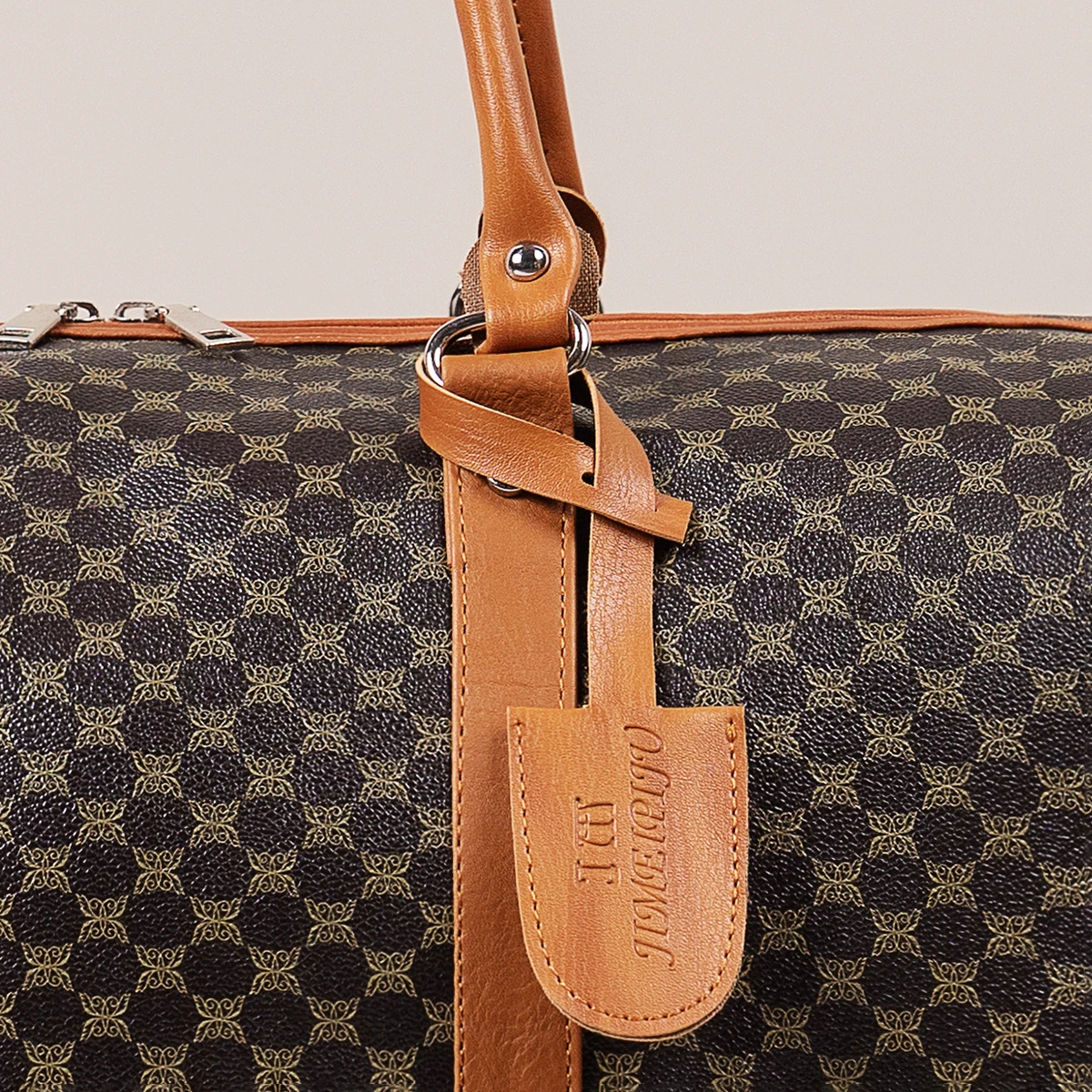 sac à main organisateur de bagages de couleur foncée à motifs matures et élégants, robuste et durable avec fermeture éclair lisse, grande capacité pour transporter des costumes, des vêtements, des documents, des ordinateurs portables, des chaussures, une seule épaule, convient à toutes les saisons, aux voyages, aux affaires