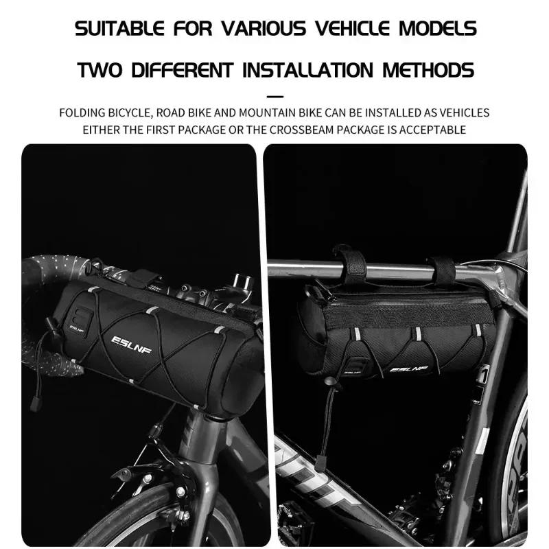 1 ‌ sac à poutre transversale de vélo adapté aux vélos de montagne, vélos de route, sacs de selle étanches, équipement d'équitation, sacs de rangement portables