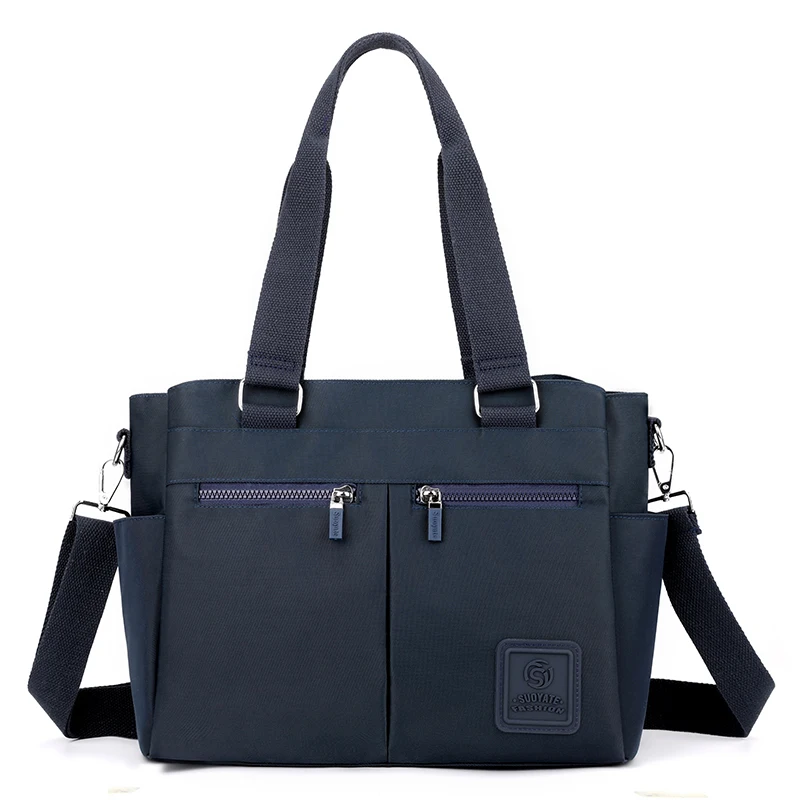sac fourre tout de grande capacité – fermeture à glissière, sac fourre tout à bandoulière simple, adapté au travail, à un usage quotidien et aux voyages – durable, facile à utiliser