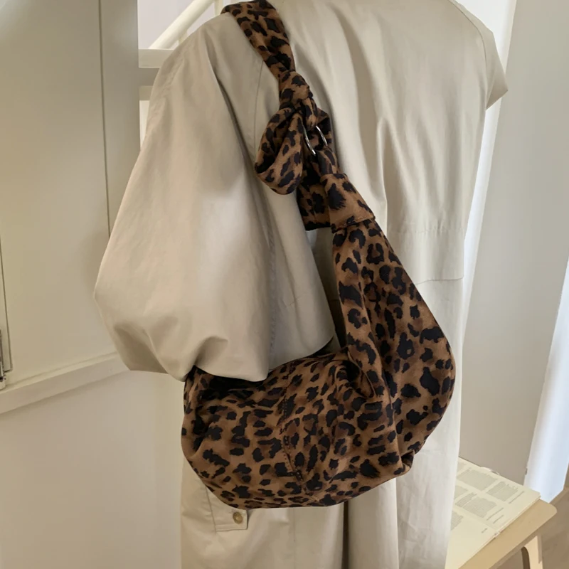sac à bandoulière imprimé animal demi lune sacs à bandoulière pour femmes sacs à main et sacs à main de créateur de mode sac hobo léopard vintage
