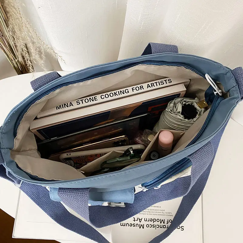 nouveau sac à main d'école de créateur sac de messager pour les jeunes adolescentes sac à bandoulière fourre tout grande capacité en nylon femmes sac à bandoulière cartables
