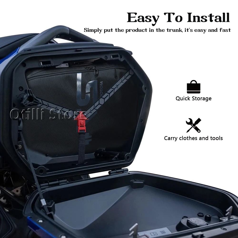 nouveau pour bmw r1300rt r 1300 rt r1300rt r1300 rt 2025 valises de moto sac intérieur boîte à outils sacoche latérale kit de sac de selle