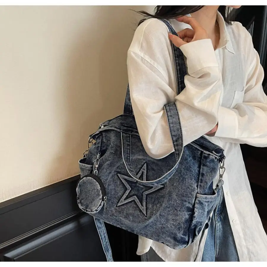 sac à bandoulière fourre tout, sac givré, sac de banlieue, rétro pour femmes, simple, grande capacité, résistant à l'usure