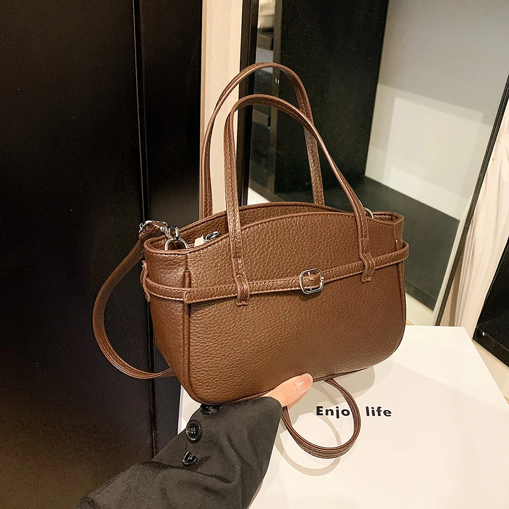 sac à main à poignée supérieure pour femme, marque haut de gamme, sac hobo chic en pu, sac à bandoulière solide de grande capacité, sangle réglable, sacs initiés