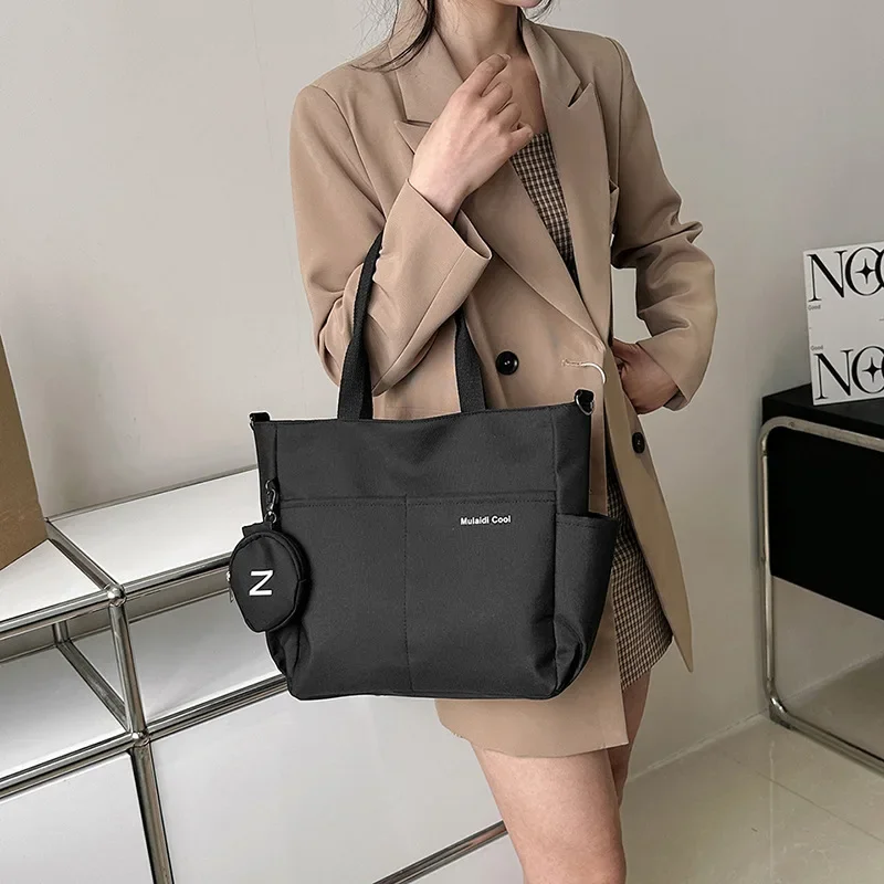 sac à bandoulière en toile japonaise pour femmes, fourre tout, sacoche pour étudiantes, sacs à main pour dames, 2024