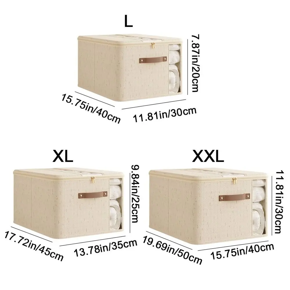sac de rangement pour vêtements et couettes visibles, pliable, anti poussière, conteneur à fermeture éclair, grande capacité avec couvercle, sacs de couette pour couverture
