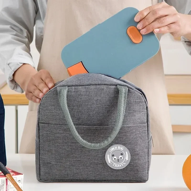 sac à déjeuner isolé, sac à bento isolant, sac de riz en aluminium, sac de repas, sac de glace pour étudiant, sac à main isolant