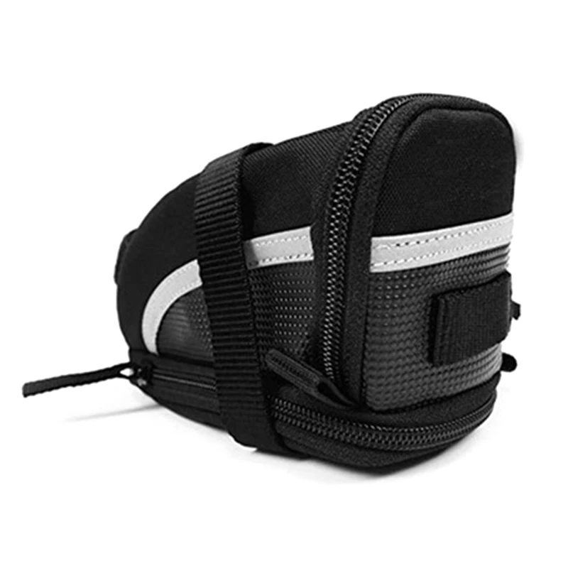 Y67A-sac de selle de vélo-sac de siège à sangle réfléchissant et étanche pour les essentiels du cyclisme, le rangement du siège de vélo