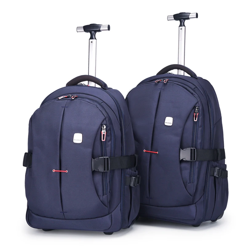 Sac à dos de transport approuvé par la compagnie aérienne pour hommes, bagage de grande capacité avec poignée télescopique, roues durables, sac de voyage convivial pour TSA