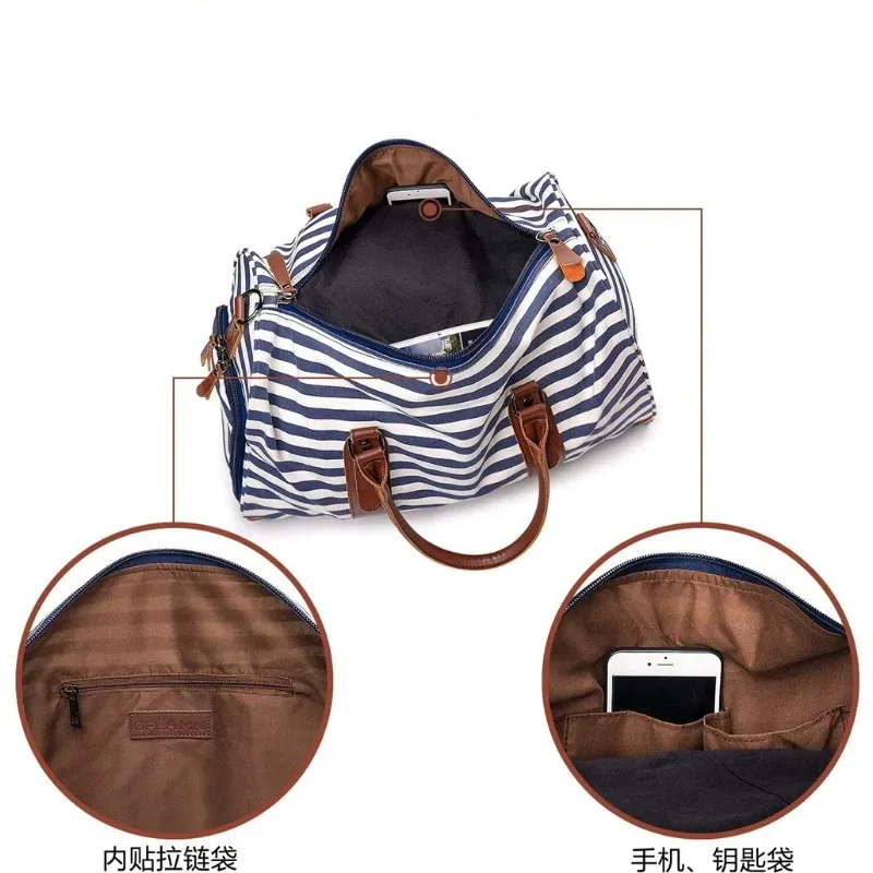 sac à vêtement convertible avec sangle initiée, sac de sport à main pour hommes et femmes, valise trempée, grands sacs de week end de voyage