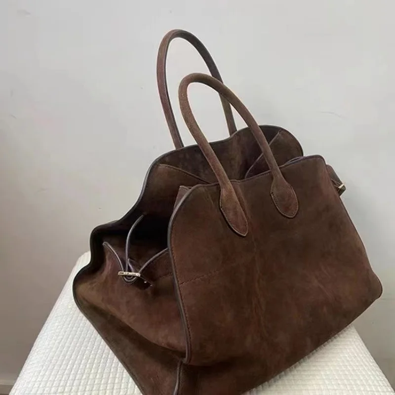 Sac à Main Rétro de Grande Capacité pour Femme, Fourre-Tout, Design de Niche, Haut de Gamme, Cadeau, Nouveauté Automne et Hiver