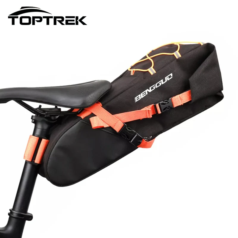sac de dégager de vélo étanche de grande capacité 10l, sacoche arrière de cyclisme, accessoires de coffre d'extérieur