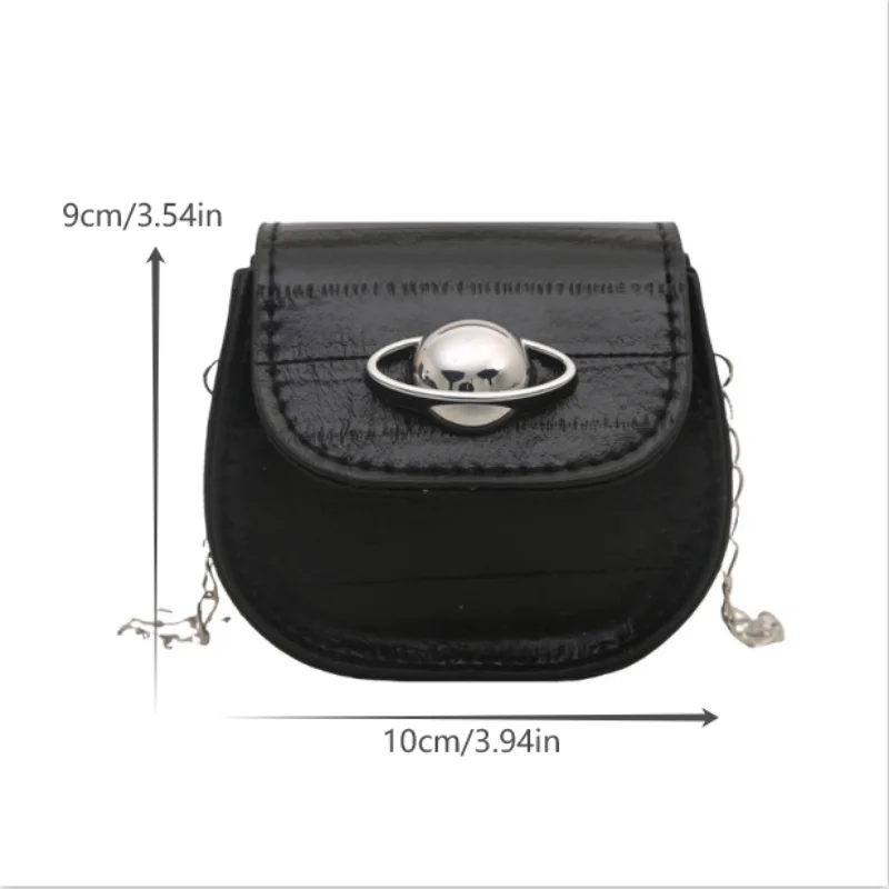 petit sac carré tendance | cuir pu (simili cuir premium, bracelet chaîne en métal, fermeture à pression magnétique)