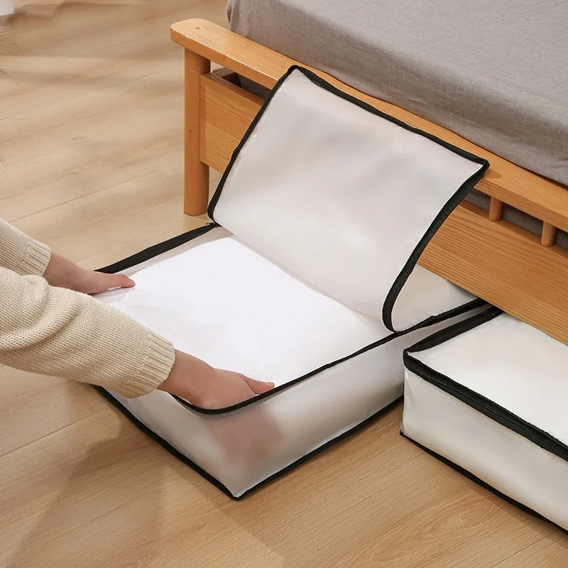 sac de rangement sous le lit, sac de couette pliable, boîte de rangement de vêtements de garde robe, organisateur anti poussière, sac de rangement de couette de grande capacité