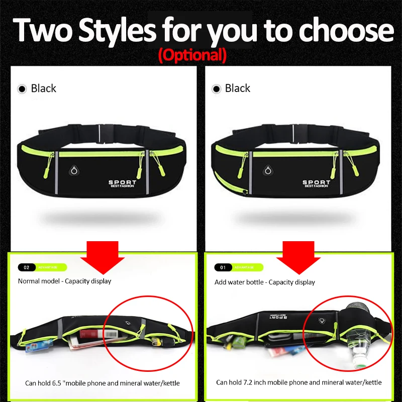 sac de taille de course hommes femmes sport ceinture pochette sport fanny pack sac de téléphone portable salle de sport course téléphone portable jogging course sac de cyclisme