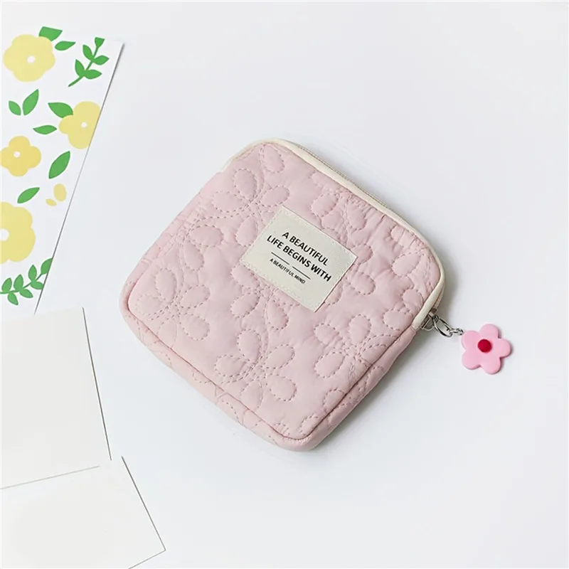 mode femmes petit sac cosmétique voyage mini serviettes hygiéniques organisateur maquillage pièce d'argent carte rouge à lèvres pochette de rangement sac à main