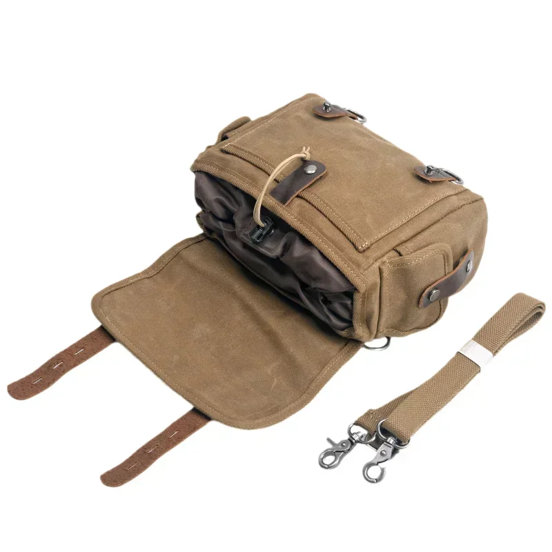 sac de moto étanche avec poignées amovibles, sac à bagages, équipement d'équitation, messager avec tête en cuir