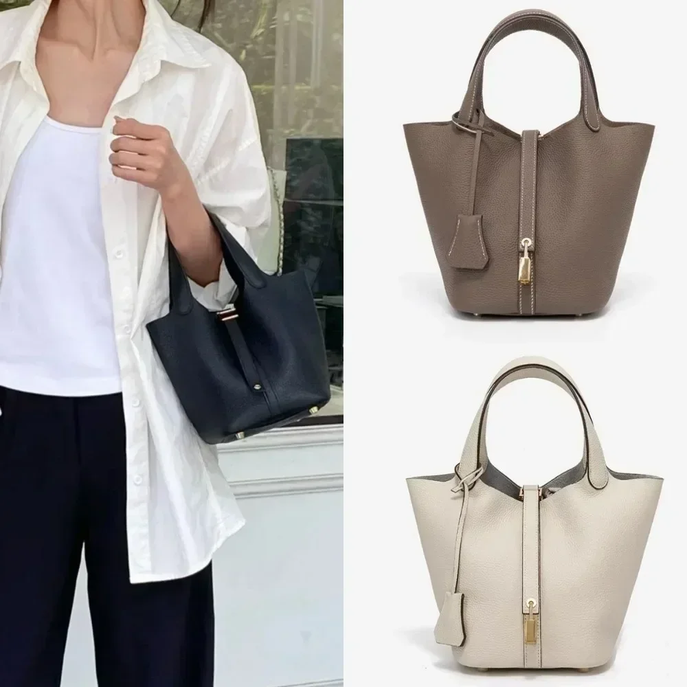 sac seau classique, sac à main à la mode, sac de maquillage intégré, nouveau sac pour femmes tendance et polyvalent, sac de transport