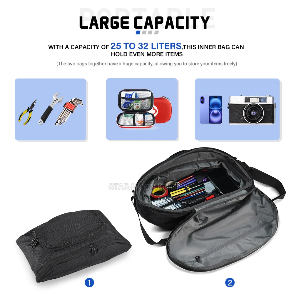 sacs à bagages de moto pour bmw r 1300rt r1300rs (2025 ) r1300gs (2023 ) 25 32l sacs de moto de grande capacité accessoires de motos