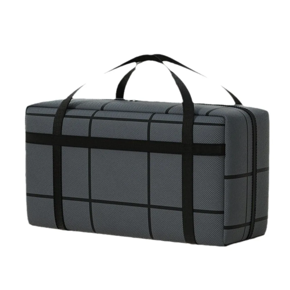Sac de rangement pour vêtements épais, sac polochon de grande capacité à Double fermeture éclair, poignée renforcée, sac de rangement pour couette pliante, Camping