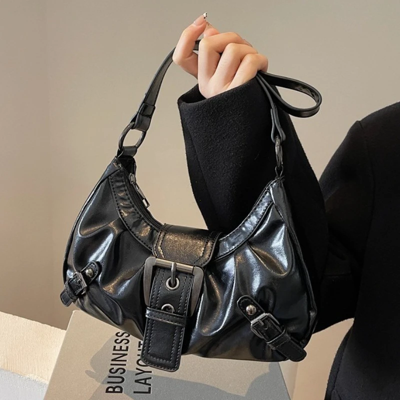 y2k – sac à bandoulière hobo plissé rétro pour femmes, pochette sous les bras de style maillard, pour voyage, travail, shopping, offre spéciale