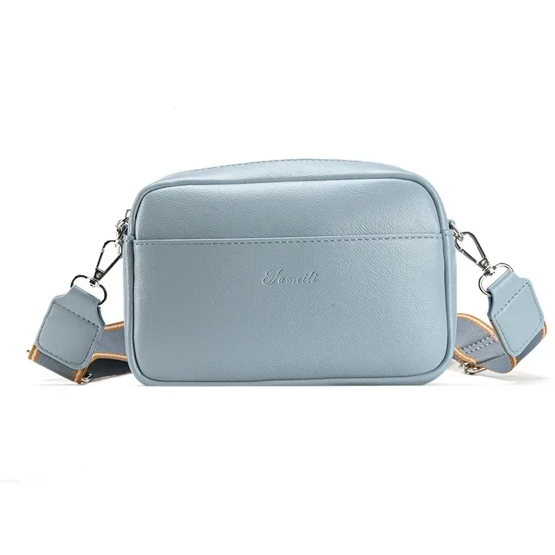 Petit sac carré en Faux cuir pour femmes, sacs à bandoulière tendance 2025, bleu noir rouge marron blanc rose gris vert, nouveau