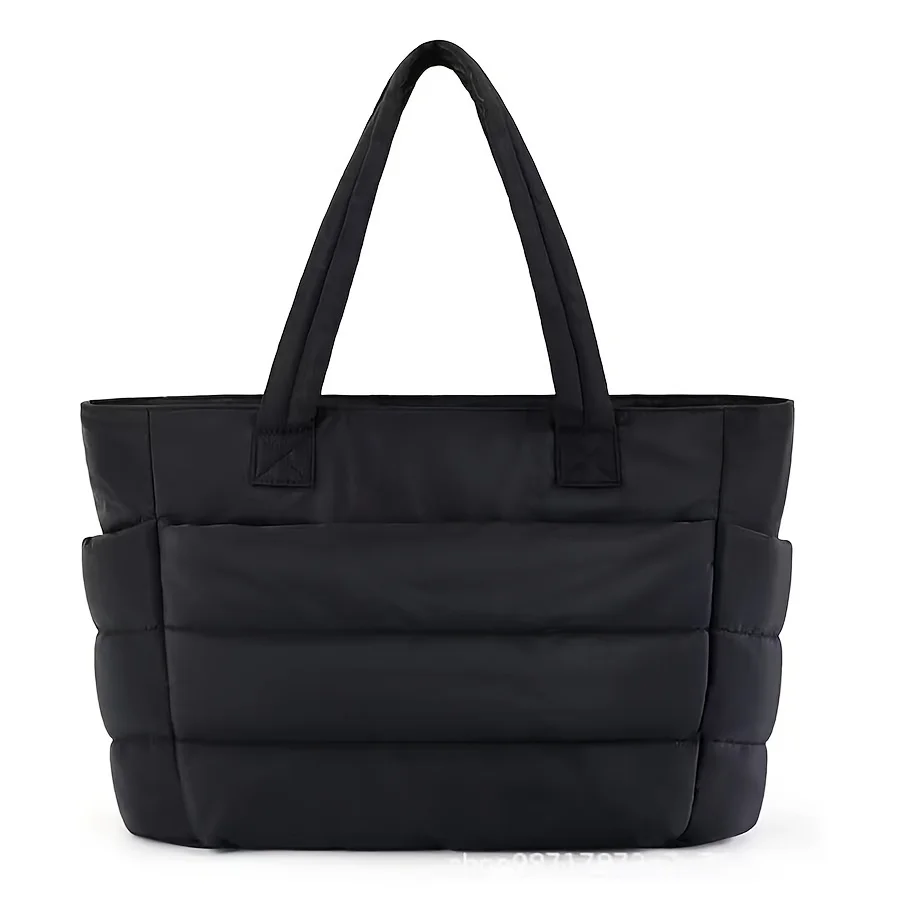 sac fourre tout léger matelassé de grande capacité pour femme – tissu durable avec fermeture à glissière, sac de voyage spacieux pour salle de sport, plage, travail