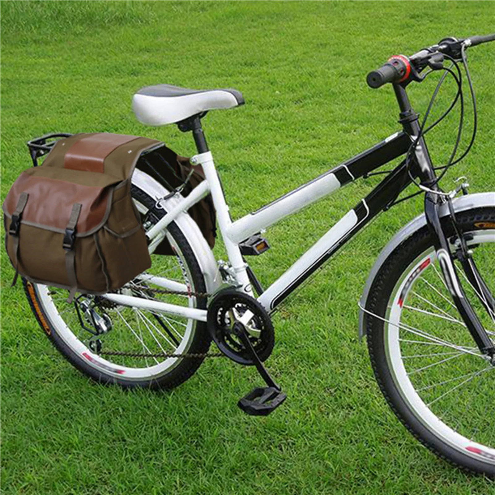 sac de selle de grande capacité pour moto, voyage en toile, sacoches étanches, boîte à outils latérale, pochette