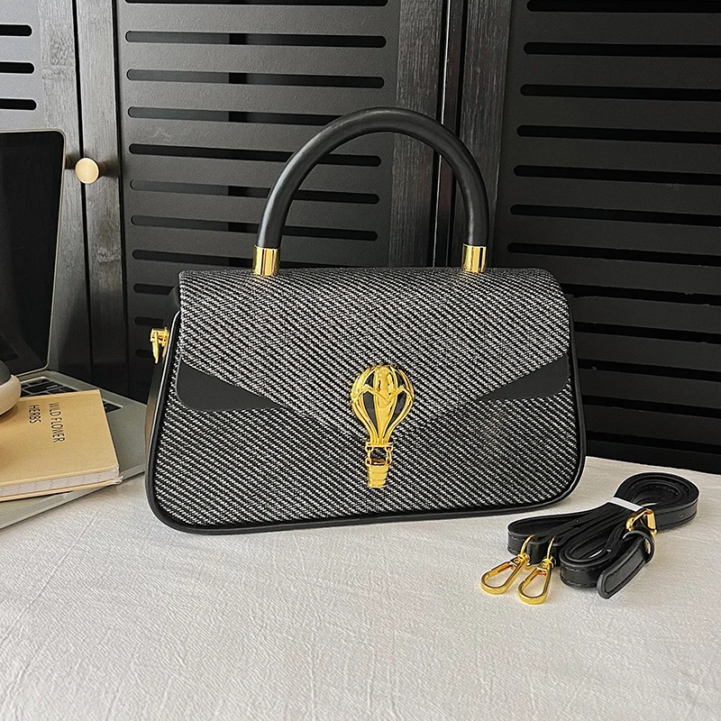 Sac à main messager Chic en cuir pour femmes, minimaliste, Vintage, Unique, couleur unie, grande capacité, à la mode