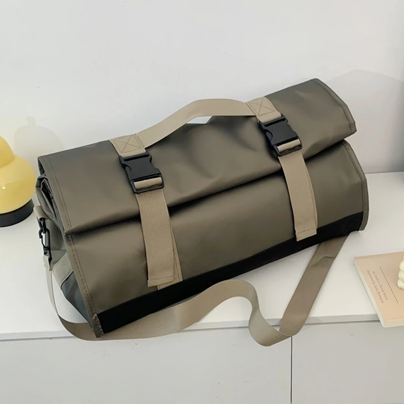 Sac à bagages – Sac de voyage réglable de grande capacité, adapté aux voyages de week-end et aux sorties de loisirs, fermeture éclair fermée