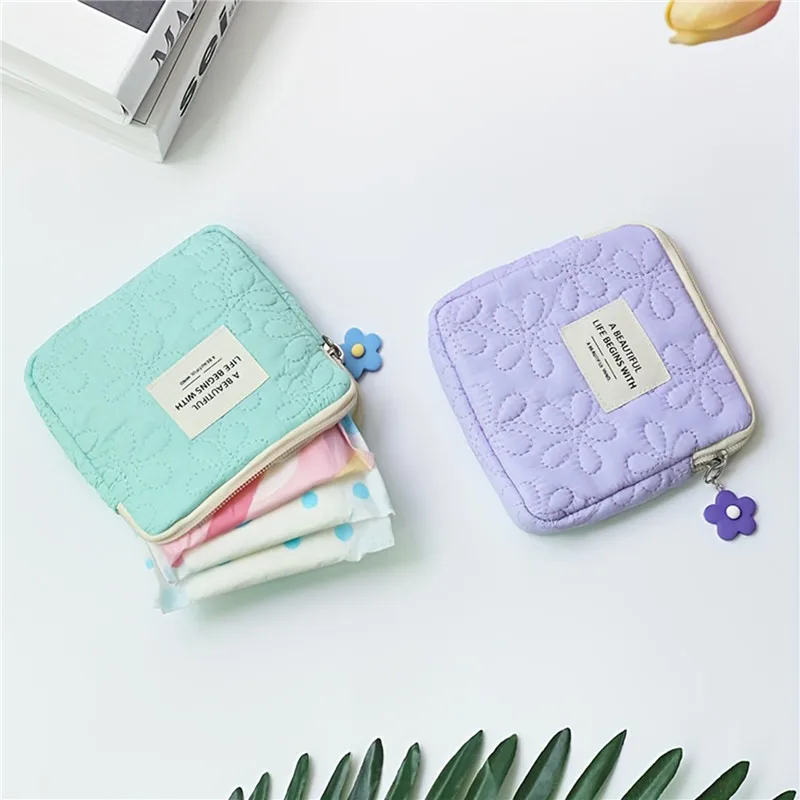 mode femmes petit sac cosmétique voyage mini serviettes hygiéniques organisateur maquillage pièce d'argent carte rouge à lèvres pochette de rangement sac à main