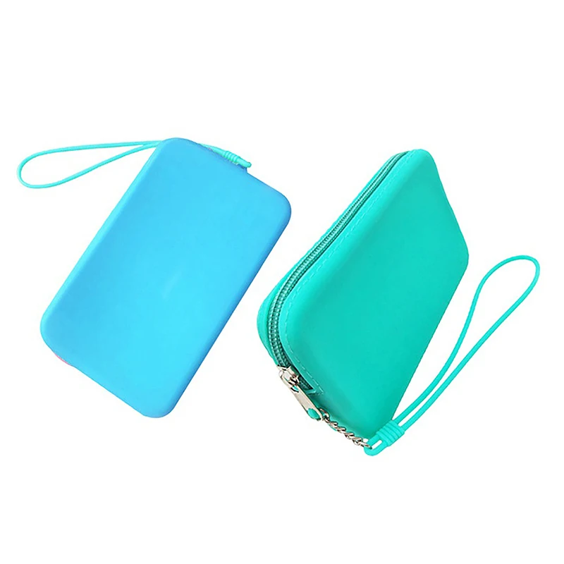 sac de rangement cosmétique carré en silicone, étui étanche, porte pinceau de maquillage de voyage, sac de rangement numérique portable