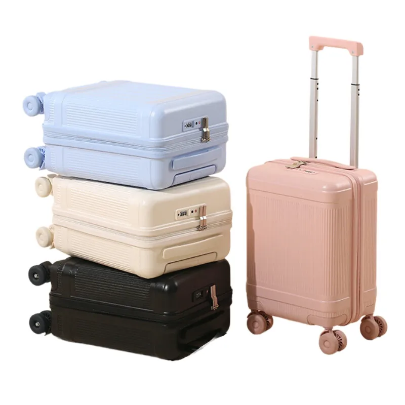 valise à main légère de 16 pouces pour budget airlines, bagage de cabine pour femme avec 360 roues amovibles et serrure tsa