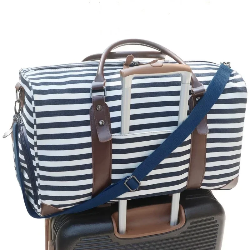 sac à vêtement convertible avec sangle initiée, sac de sport à main pour hommes et femmes, valise trempée, grands sacs de week end de voyage