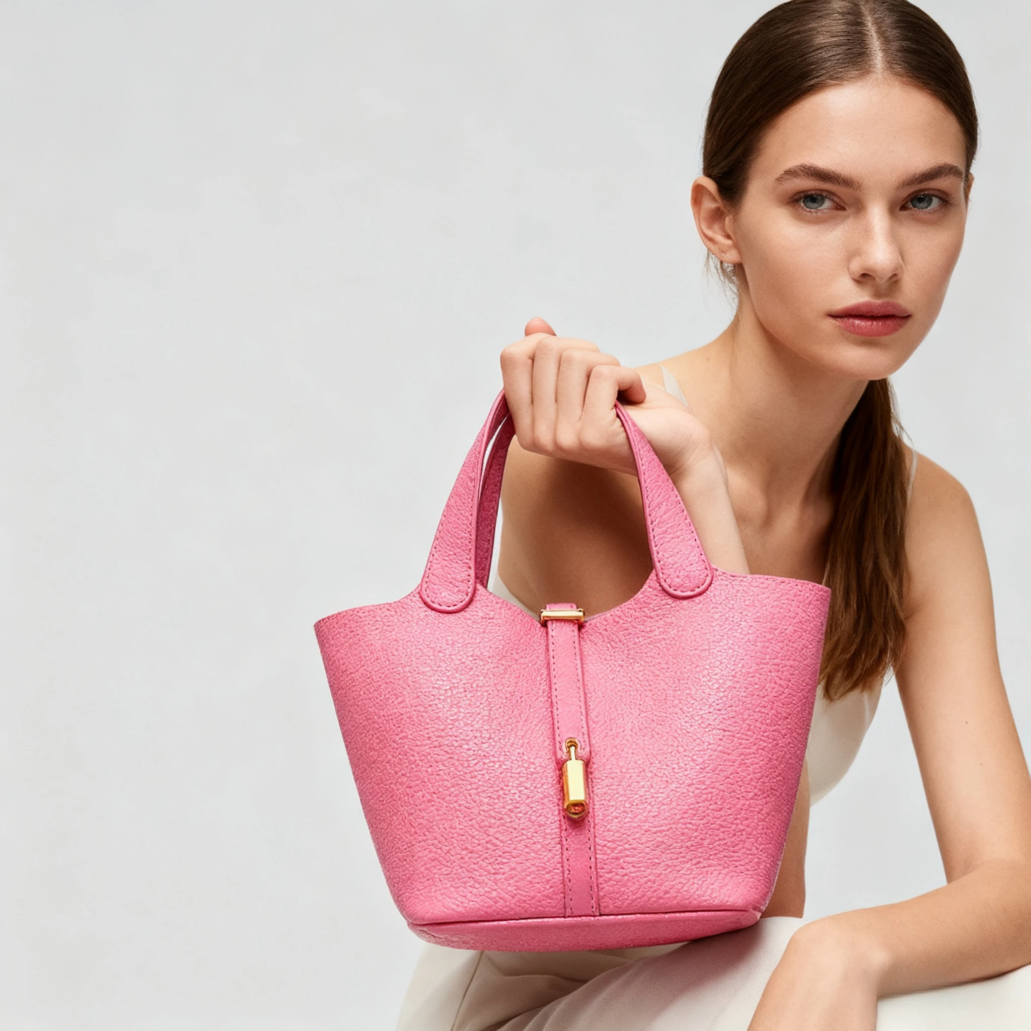 sac seau classique, sac à main à la mode, sac de maquillage intégré, nouveau sac pour femmes tendance et polyvalent, sac de transport