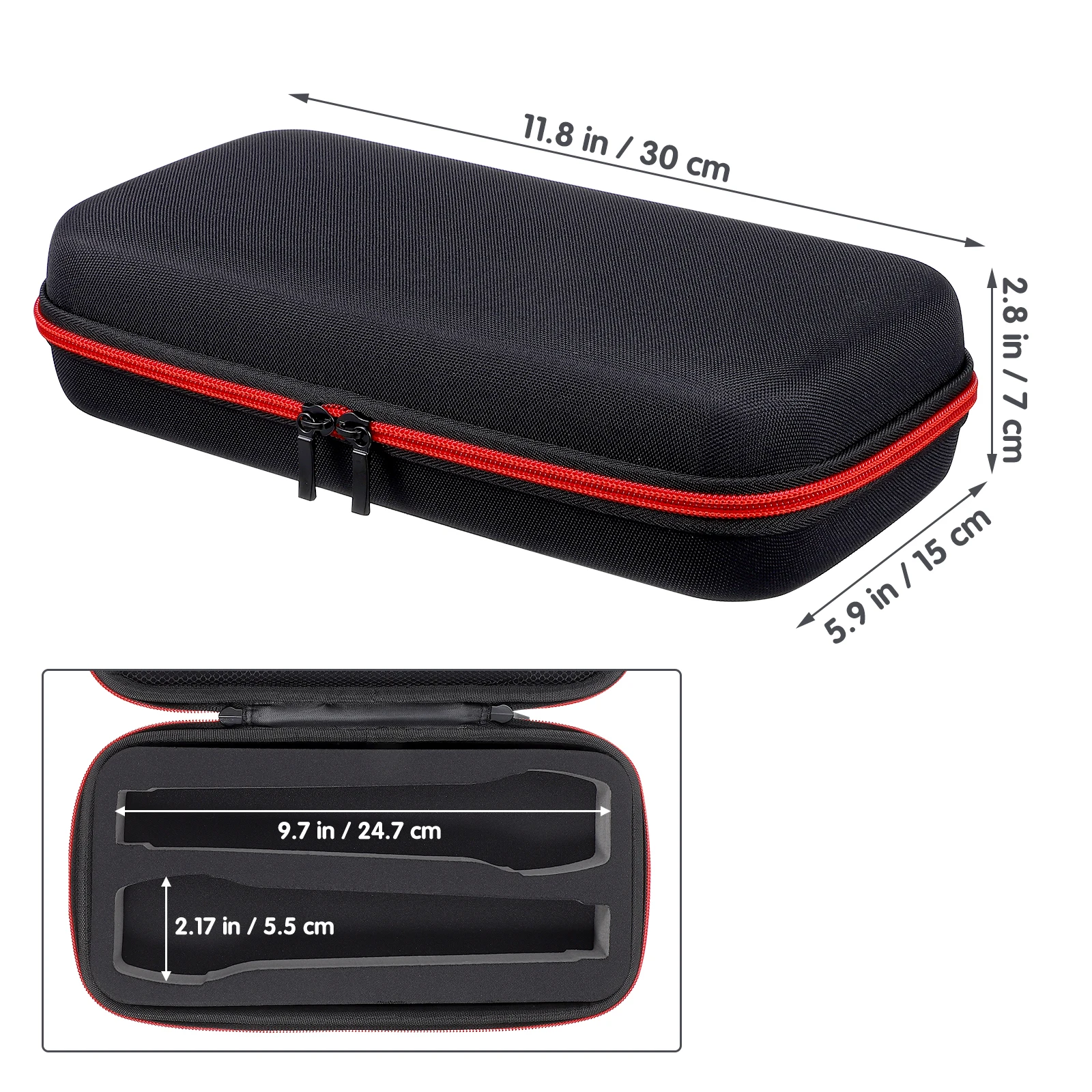sac pour microphone sans fil de grande capacité, étui pour micro avec éponge, sac de rangement à main, valise de voyage, accessoires pour microphone portables