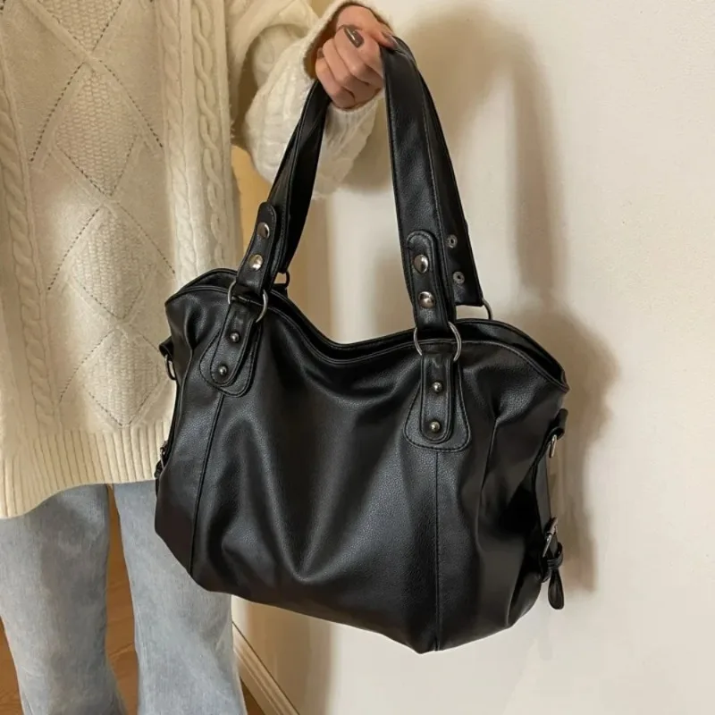 Sac à main femme grande capacité sacs à bandoulière grand style sac fourre-tout dames sacs de messager en cuir souple femmes