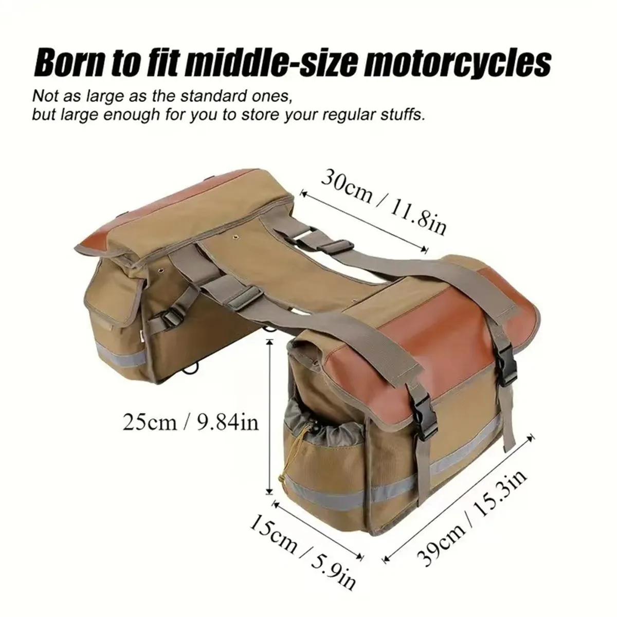 sacoche de moto sacs à bagages touring moto sac de selle toile sac de rangement pour honda shadow pour suzuki dr 650 pochette à outils