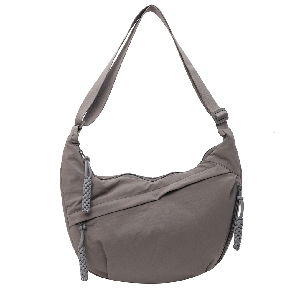 Hobo-Sac à bandoulière multi-poches pour femme, sac à bandoulière croissant, grande capacité, sac messager 03, sangle réglable, sac de voyage en plein air
