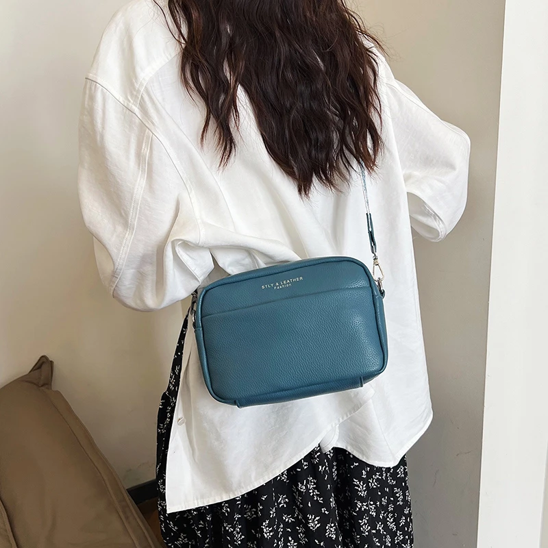 nouveau sac pour femmes femmes large bandoulière mode simple banlieue décontracté unique épaule sac à bandoulière petit sac carré