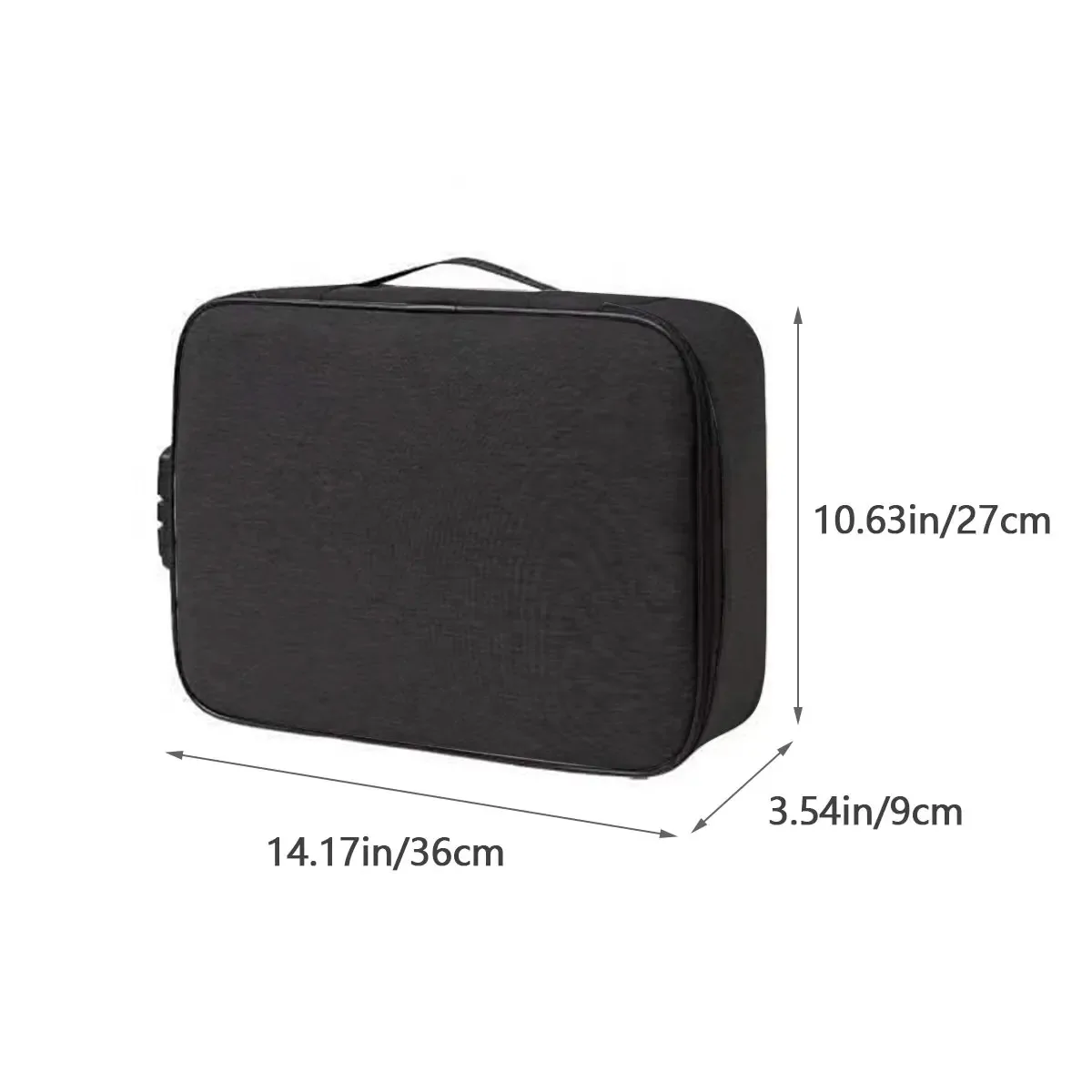 sac de rangement de documents multicouches de grande capacité avec serrure, valise d'évaluation de fichiers de certificat, étui à bombes de passeport, maison et voyage