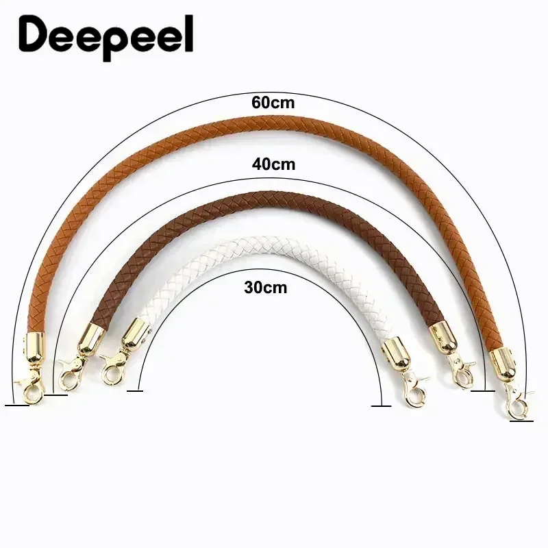 sac à main tissé en cuir pu pour femme, sangle de remplacement initiée, accessoires de poignée de sac à main, foy metal structure, mode, 30mm, 40mm, 60mm