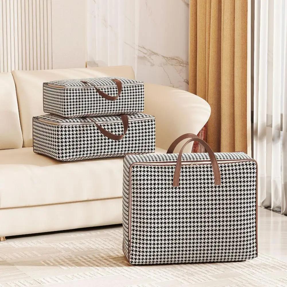sac de rangement de couette portable, sac de rangement de vêtements, sac de rangement de couette étanche avec poignées renforcées, capacité pour vêtements