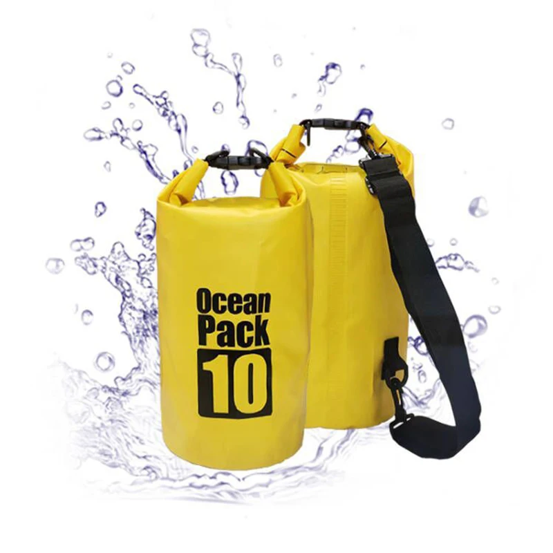 sac étanche en pvc pour sports nautiques, sac de dérive de plage, sac de natation en plein air, sac initié simple et double, e27