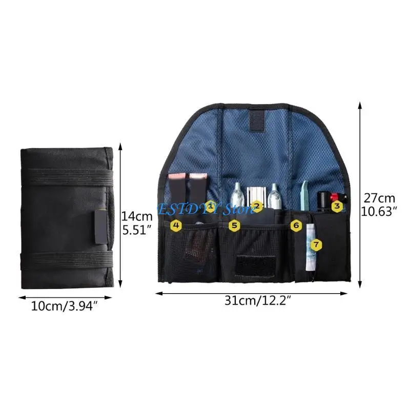 g6de selle vélo léger, portable pliable, arrière siège arrière, pochette à outils réparation vélo