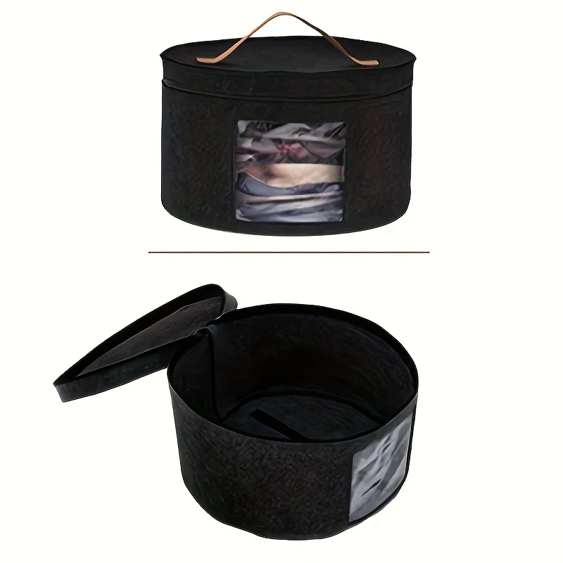 porte chapeau de cowboy, valise à chapeau à large bord, sac de rangement de chapeau rond, boîte à jouets, sac de rangement de chapeau à bord rond empilable